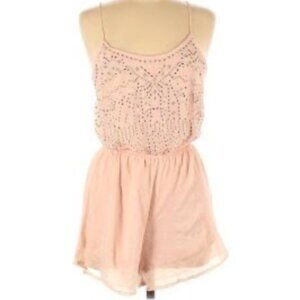 Hollister Chiffon Beaded Cut-Out Romper